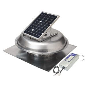 Solar hybrid Attic Fan