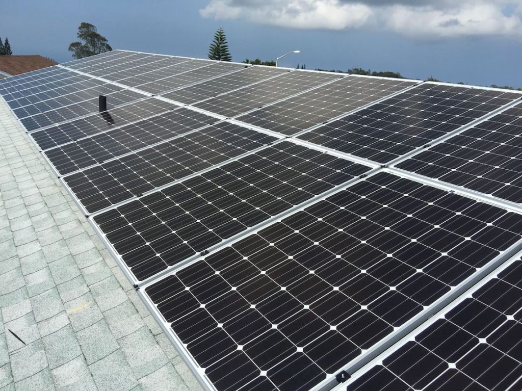 Solar energy panels on Maui 2